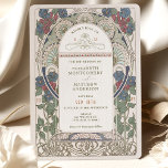 Burgund Navy Blue Wedding Einladungen Art Nouveau<br><div class="desc">Art Nouveau Vintage Hochzeit Einladungen von Alphonse Mucha in einem floralen, romantischen und whimsical Design. Viktorianische Schnörkel ergänzen klassische Deko-Schriftart. Bitte geben Sie Ihre persönlichen Informationen ein, und Sie sind fertig. Wenn Sie das Design weiter ändern möchten, klicken Sie einfach auf den blauen Button "Anpassen". Vielen Dank, dass Sie mein...</div>