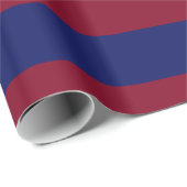 Burgund, Navy Blue XL Stripes Muster V Geschenkpapier (Rolleneckpunkt)