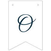 Burgund & Navy Blume Rustikale Holzhochzeit Wimpelkette (Dritte Fahne)