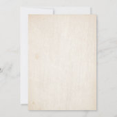 Burgund Navy Floral Boho Country Wedding Einladung (Rückseite)