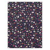 Burgund-Navy-Floral-Muster Tischdecke (Vorderseite)