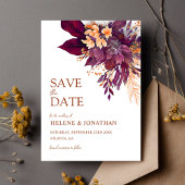 Burgund Orange Terracotta auf dem Monte Tamaro Save The Date
