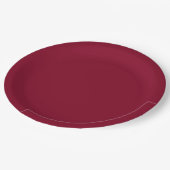 Burgund Pappteller (Schrägansicht)