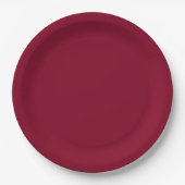 Burgund Pappteller (Vorderseite)
