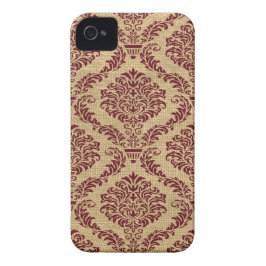 Burgund Pariser Moods Damask Case-Mate iPhone Hülle