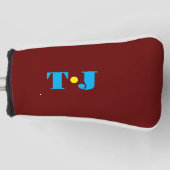 Burgund Personalisiert Golf Headcover (Vorderseite)