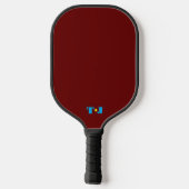 Burgund Personalisiert Mit Monogramm Pickleball Schläger (Rückseite)