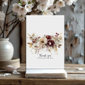 Burgund-Pfingsteine - elegante Hochzeitseinladung Einladung