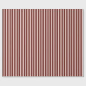 Burgund Pink gestreift Geschenkpapier (Flach)