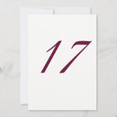 Burgund Pink Rose 17. Geburtstagsparty Einladung (Rückseite)