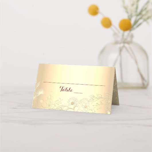 Burgund Platzkarte (Rückseite)