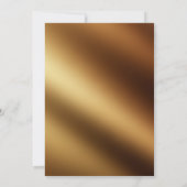 Burgund Red Floral & Gold Wir werden heiraten Einladung (Rückseite)