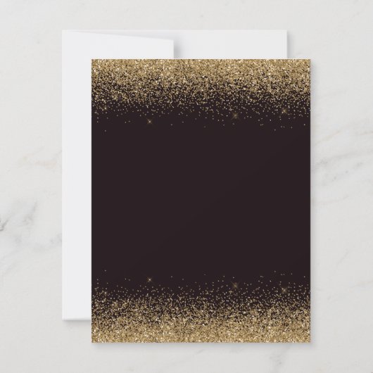 Burgund Red & Gold Glitzer Agate & Dress Sweet 16 RSVP Karte (Rückseite)