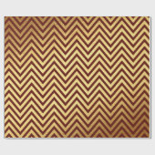Burgund Red Gold Streifen Lines Zig Zag Zickzack Geschenkpapier (Flach)