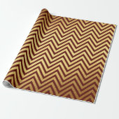 Burgund Red Gold Streifen Lines Zig Zag Zickzack Geschenkpapier (Ungerollt)