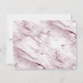 Burgund Romantischer Rahmen mit Foto Save The Date (Rückseite)