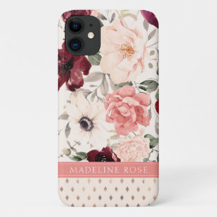 Burgund Rosa Blütenname Case-Mate iPhone Hülle