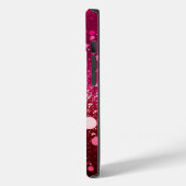 Burgund Rosa Glitzer iPhone Mate Tough Case (Rückseite / Links)