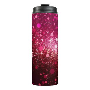 Burgund Rosa Glitzer Thermal Tumbler 12oz Thermosbecher