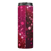 Burgund Rosa Glitzer Thermal Tumbler 12oz Thermosbecher (Rückseite)