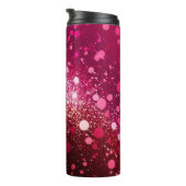 Burgund Rosa Glitzer Thermal Tumbler 12oz Thermosbecher (Nach rechts gedreht)