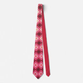 Burgund rosa und pfirsichfarben krawatte (Vorderseite)