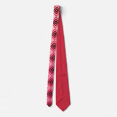 Burgund rosa und pfirsichfarben krawatte (Rückseite)