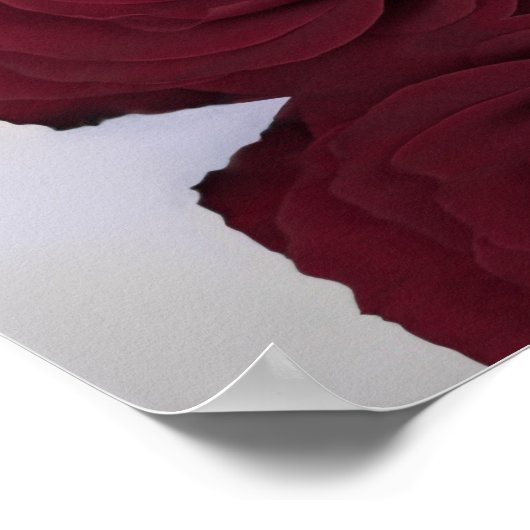 Burgund Rose 20 Tafelchic Hochzeitstabelle Poster (Ecke)