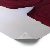 Burgund Rose 25 Tabelle Hochzeitstabelle Poster (Ecke)