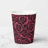Burgund Rose Badehandtuch Set Pappbecher (Links)