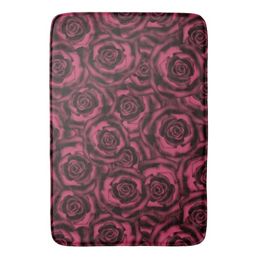 Burgund-Rose Badematte (Vorderseite Vertikal)