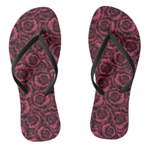 Burgund-Rose Badesandalen