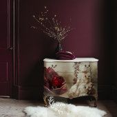 Burgund Rose, Beige, Nahe Blume Seidenpapier