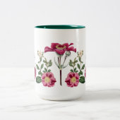 Burgund Rose Botanische Tasse (Mittel)