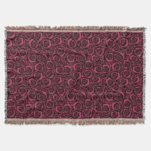 Burgund-Rose Decke (Vorderseite)