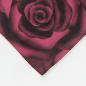 Burgund-Rose Fleecedecke (Ecke)