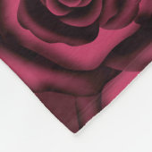 Burgund-Rose Fleecedecke (Ecke)