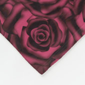 Burgund-Rose Fleecedecke (Ecke)