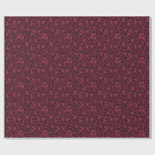 Burgund-Rose Geschenkpapier (Flach)