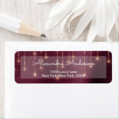 Burgund - Rose Gold String Light Sparkle Wedding (Insitu)