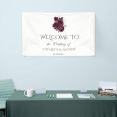 Burgund-Rose Hochzeit Banner (Messeveranstaltung)