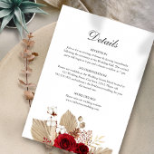 Burgund-Rose Hochzeitskarte Einladung