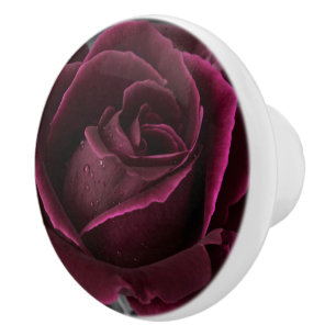 Burgund Rose Keramik Knob Keramikknauf