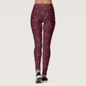 Burgund-Rose Leggings (Rückseite)