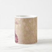 Burgund Rose Personalisiert Kaffee Tasse Cup Rose (Mittel)
