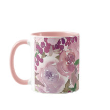 Burgund-Rose-Tasse