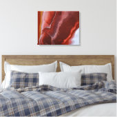 Burgund Rost Wirbel flüssige Marmorkunst Leinwanddruck (Insitu (Schlafzimmer))