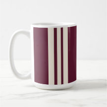 Burgund-Rot Elfenbein Pinstripe Elegant Modern