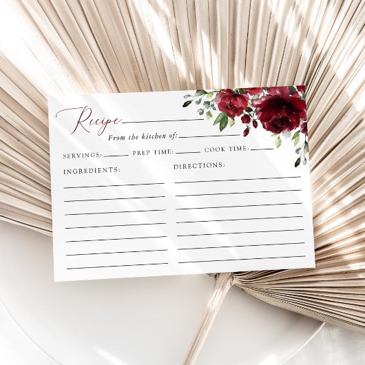 Burgund Rote Blume, Boho, Brautparty Rezept