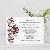 Burgund Roter Abschluss Ankündigung Burgund Red (Stehend Vorderseite)